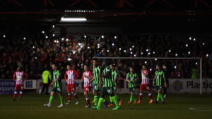 Accrington wimbledon floodlight pic